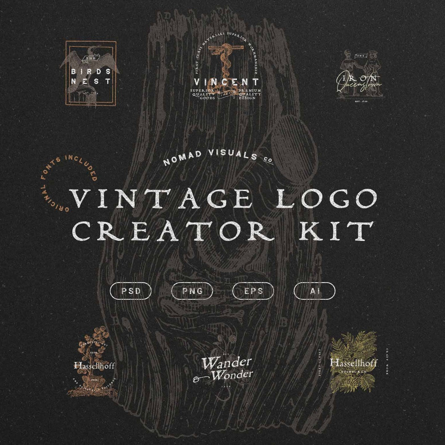 Vintage Logo Creator Kit