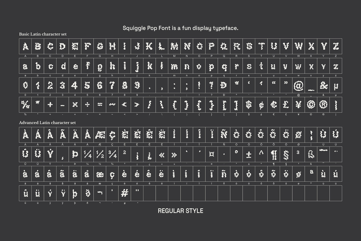 Squiggle Pop Font - Fun Display Typeface