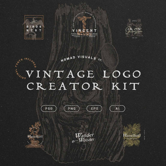 Vintage Logo Creator Kit
